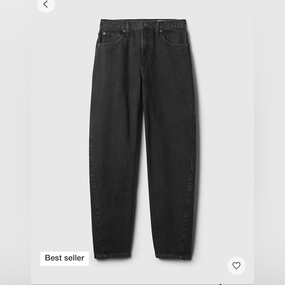 Gap High Rise Barrel Jean Sz 28s NWT